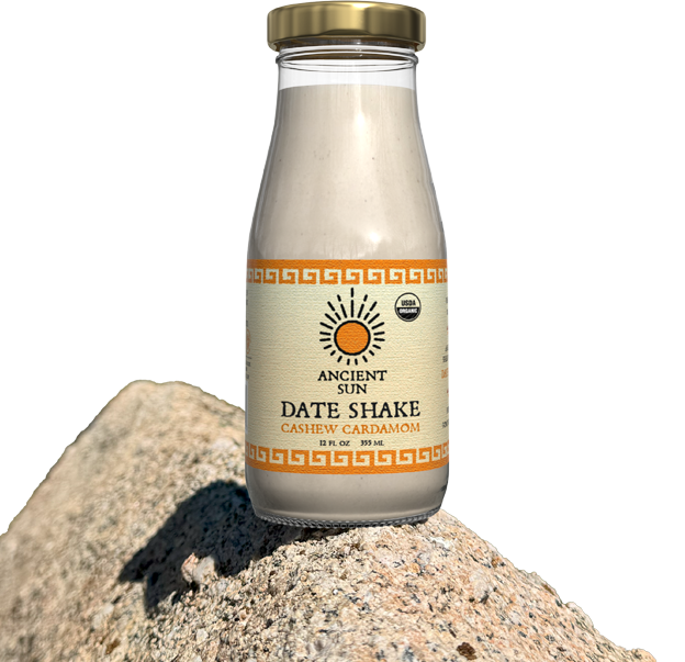 bottle of date shake